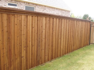 light colored fence